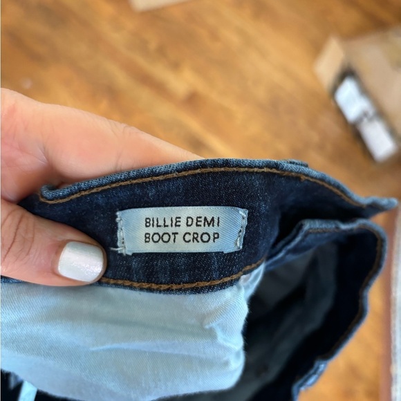 J. Crew 9" demi-boot crop jean in Dark Worn wash Sz 30 Item AB376 - Picture 6 of 8